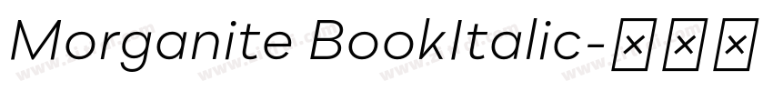 Morganite BookItalic字体转换